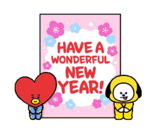 bt21 have a wonder year happy new year love you