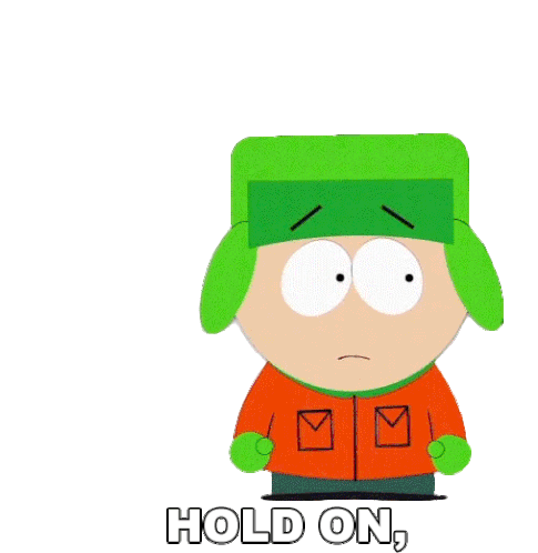 Hold On Ill Be Right Back Sticker - Hold On Ill Be Right Back Kyle Broflovski Stickers