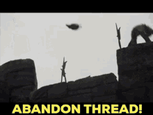 Abandon Thread Run Away GIF - Abandon Thread Run Away Monty Python And The Holy Grail GIFs