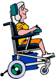 roll wheelchair smile happy elderly