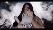 Sips Tea Sky Santana GIF - Sips Tea Tea Sky Santana GIFs