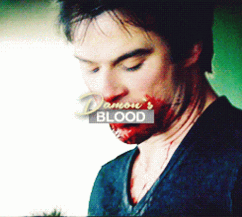 Damon Salvatore Blood GIF - Damon Salvatore Blood Vampire GIFs.