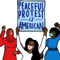 Peaceful Protest Is American Protest Peacefully Sticker - Peaceful Protest Is American Protest Peacefully Protesting Stickers