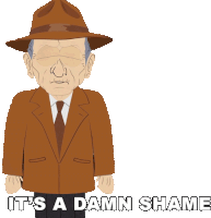 Its A Damn Shame South Park Sticker - Its A Damn Shame South Park S12e2 Stickers