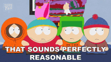 That Sounds Perfectly Reasonable Eric Cartman GIF - That Sounds Perfectly Reasonable Eric Cartman Stan Marsh GIFs