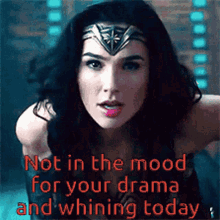 Wonder Woman Not In The Mood GIF - Wonder Woman Not In The Mood Drama GIFs