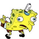 Spongebob Squarepants Meme Sticker - Spongebob Squarepants Meme Derpy Stickers