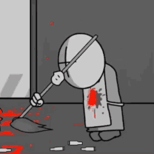 Madness Combat Janitor GIF - Madness Combat Janitor Clean GIFs