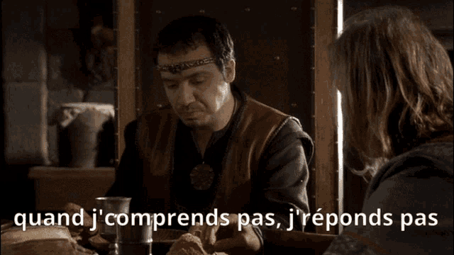Quand je comprends pas, je réponds pas.