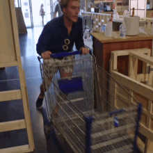 shopping cart rush haast rennen run forest