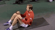 Daniil Medvedev Sit Ups GIF - Daniil Medvedev Sit Ups Tennis GIFs