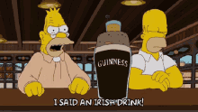 Ireland GIF - Ireland The Simpsons Guinness GIFs