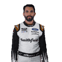 Pointing Left Aric Almirola Sticker - Pointing Left Aric Almirola Nascar Stickers