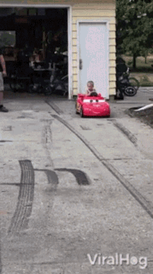 toy car viralhog riding driving speeding
