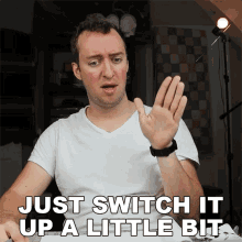 Just Switch It Up A Little Bit Peter Draws GIF - Just Switch It Up A Little Bit Peter Draws Change It GIFs