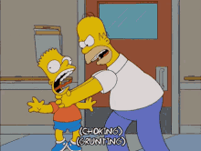 Homer Choking GIF - Homer Choking Bart GIFs