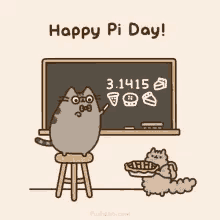 Pusheen Happy Pie Day GIF - Pusheen Happy Pie Day Pie GIFs