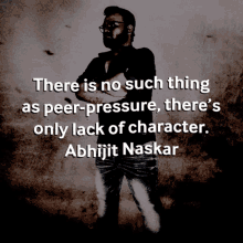 abhijit naskar naskar peer pressure social conditioning character