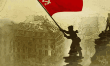 usrr soviet union flag flag wave