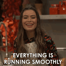 Everything Is Running Smoothly Carly Shay GIF - Everything Is Running Smoothly Carly Shay Miranda Cosgrove GIFs