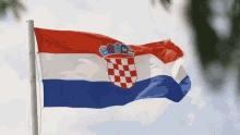 croatia flag waving croatian flag ultra