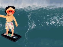 Funhouse Theater Vhs Rejects GIF - Funhouse Theater Vhs Rejects Surfing GIFs