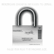elections should be hard to steal pass the for the people act lock locket ballot