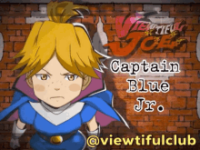 viewtiful joe anime cartoon captian blue junior captain blue jr