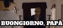 Soliti Idioti Buongiorno Papà Festa Del Papà Vaffanculo Gianluca Ciao Mattina Giorno GIF - Italian Comedian Italian Cult Tv Show Goodmorning Dad GIFs