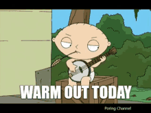 Family Guy Stewie GIF - Family Guy Stewie Warm Out Today GIFs