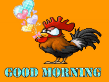 morning good morning chicken hearts sparkle