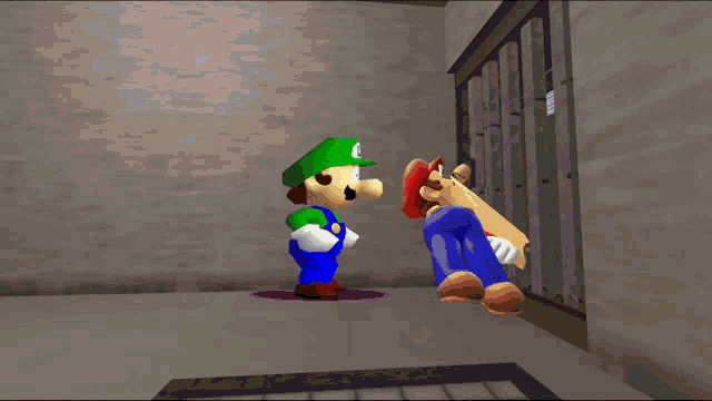 Mario Luigi GIF - Mario Luigi Smg4 GIFs.