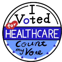 I Voted For Just Voted Sticker - I Voted For I Voted Just Voted Stickers