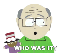 Who Was It Mr Garrison Sticker - Who Was It Mr Garrison South Park Stickers